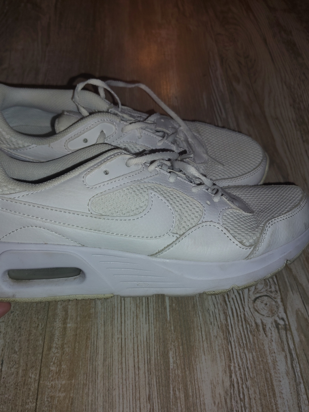 Nike White Women's Air-Style Athletic Sneakers with Visible Air Unit